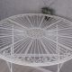 MASA ROTUNDA DIN FIER FORJAT ANTIK WHITE 