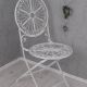 SCAUN SHABBY CHIC DIN FIER FORJAT ANTIK WHITE 