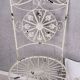 SCAUN SHABBY CHIC DIN FIER FORJAT ANTIK WHITE 