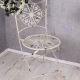 SCAUN SHABBY CHIC DIN FIER FORJAT ANTIK WHITE 