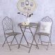 SCAUN DIN FIER FORJAT ANTIK GREEN