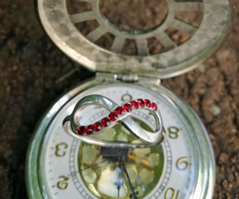 Inel Infinit - Cristale Swarovski si Argint 925