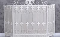 PARAVAN SEMINEU DIN FIER FORJAT ANTIK WHITE 
