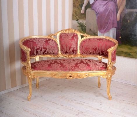SOFA MARIA ANTONIETA DIN LEMN MASIV AURIU