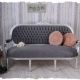 SOFA MADAME POMPADOUR DIN LEMN MASIV ARGINTIU 