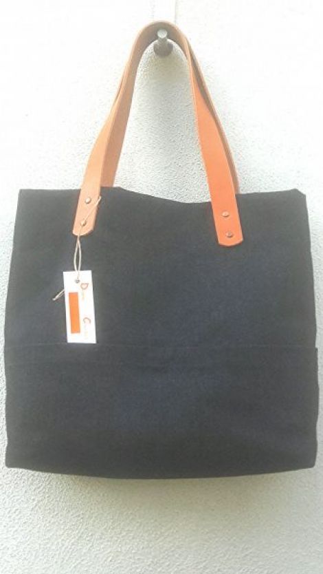 Geanta denim laptop
