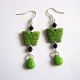 cercei howlite verde 