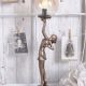 Lampa Art Deco cu o femeie cu faclie in mana