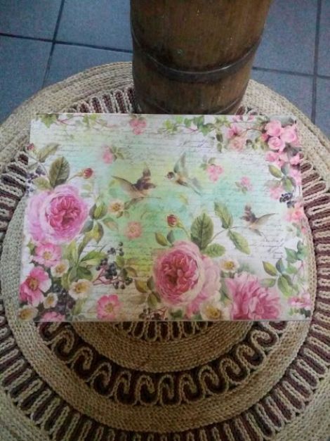 Cutie din lemn realizata handmade
