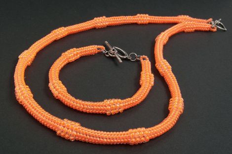 Set Spiral Herringbone Neon