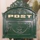 CUTIE POSTALA VERDE DE PODEA DIN METAL