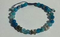 Bratara cu agate bleu