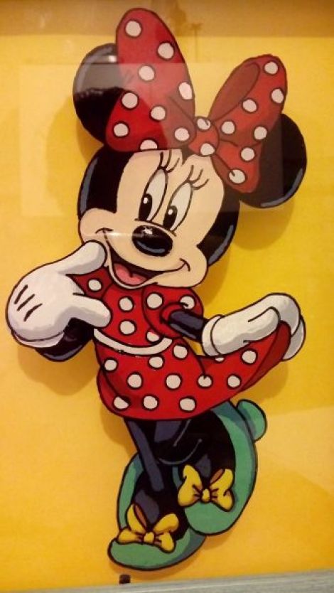 Tablou pe sticla "Minnie"