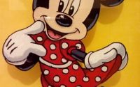 Tablou pe sticla "Minnie"
