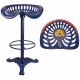 SCAUN TRACTOR DIN FIER MASIV ALBASTRU 