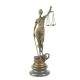 JUSTITIA DIN BRONZ PE SOCLU DE MARMURA