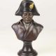 BUST NAPOLEON-STATUETA DIN BRONZ PE SOCLU DIN MAR
