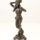 BACHUS - STATUETA DIN BRONZ PE SOCLU DIN BRONZ