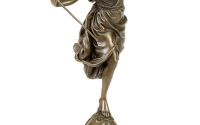 VICTORIA - STATUETA DIN BRONZ PE SOCLU DIN MARMURA