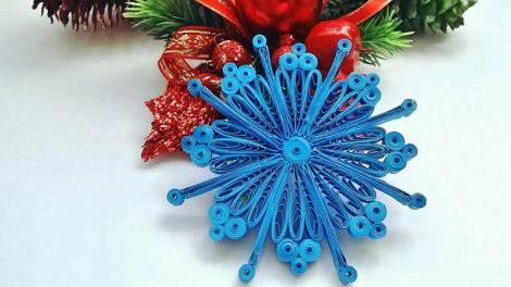 Decoratiune pentru brad quilling