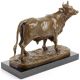 TAUR - STATUETA DIN BRONZ PE SOCLU DIN MARMURA