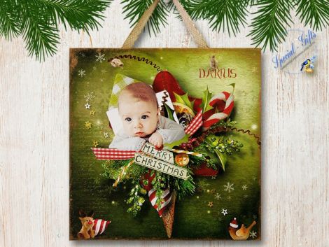 Tablou Decorativ Handmade Personalizat Craciun 04