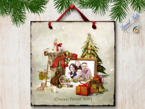 Tablou Decorativ Handmade Personalizat Craciun 07