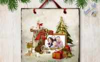 Tablou Decorativ Handmade Personalizat Craciun 07