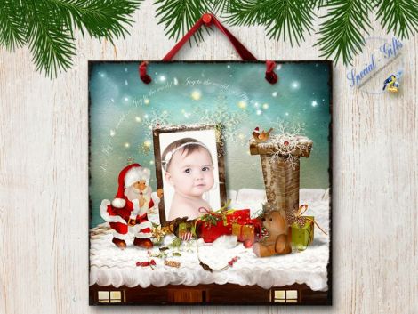 Tablou Decorativ Handmade Personalizat Craciun 09
