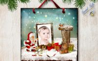 Tablou Decorativ Handmade Personalizat Craciun 09