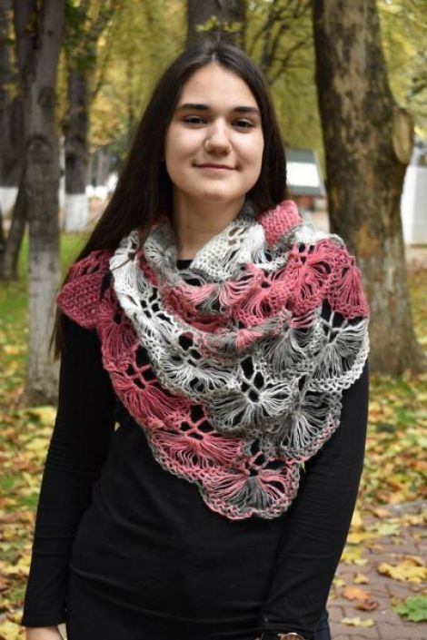 Batic crosetat multicolor
