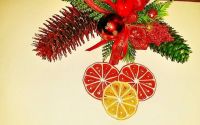 Ornament pentru brad- felii de portocala