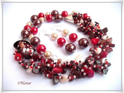 Set ochi de taur sidef si coral - rezervat