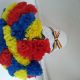 Decoratiune cu flori tricolore 