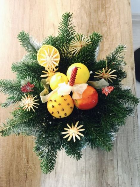 Decoraiune pentru masa de Craciun!