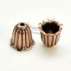 Capac floare cupru antic 10x10mm