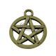 Charm pentagrama bronz antichizat