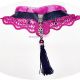 chocker dantelat violet cu ciucure