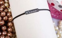 Bratara tablita argint gravata text