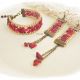 set bijuterii rosu coral