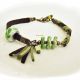 bratara hippie  tribal olive