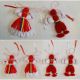 martisor traditional papusa din ata cu tricolor