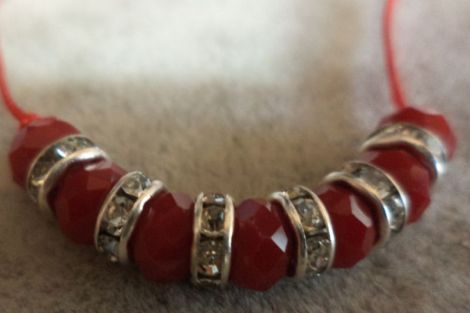 Bratara martisor cu ringstone si cristale fatetate
