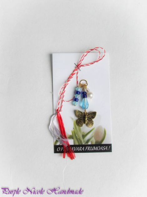 Martisor - pandantiv fluturas margele