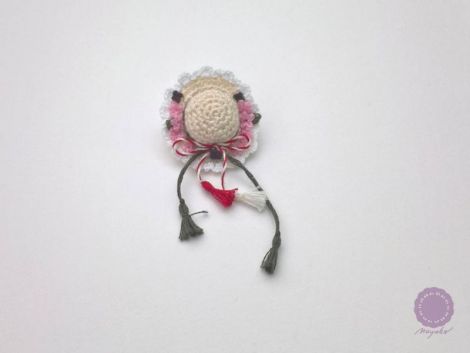 Martisor palarie cu floricele roz