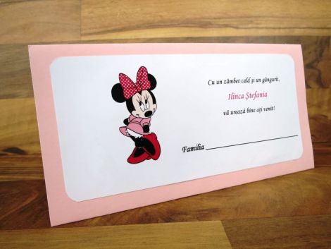 Plicuri dar botez Minnie