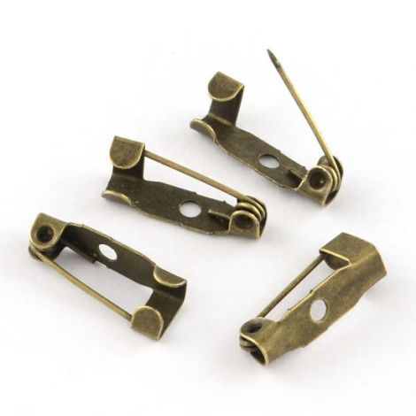 Baza brosa bronz 15x6mm