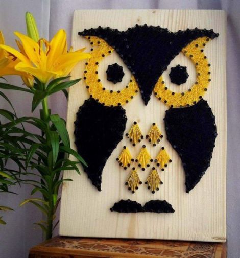 Tablou String Art Bufnita