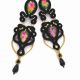 Cercei negrii statement soutache