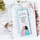 Semn de carte pictat manual personalizat prietenie